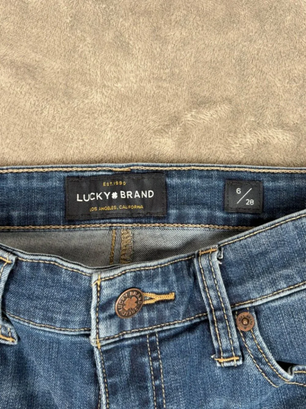 Lucky Brand Ava Skinny Jeans Women's 6/28 Medium Wash Skinny Stretch Preppy Chic